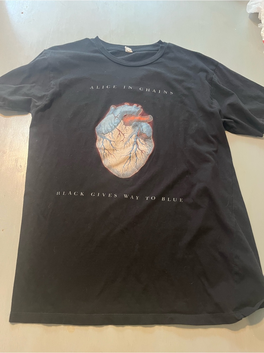 Alice In Chains 2010 Black Gives Way to Blue Tour T-Shirt L